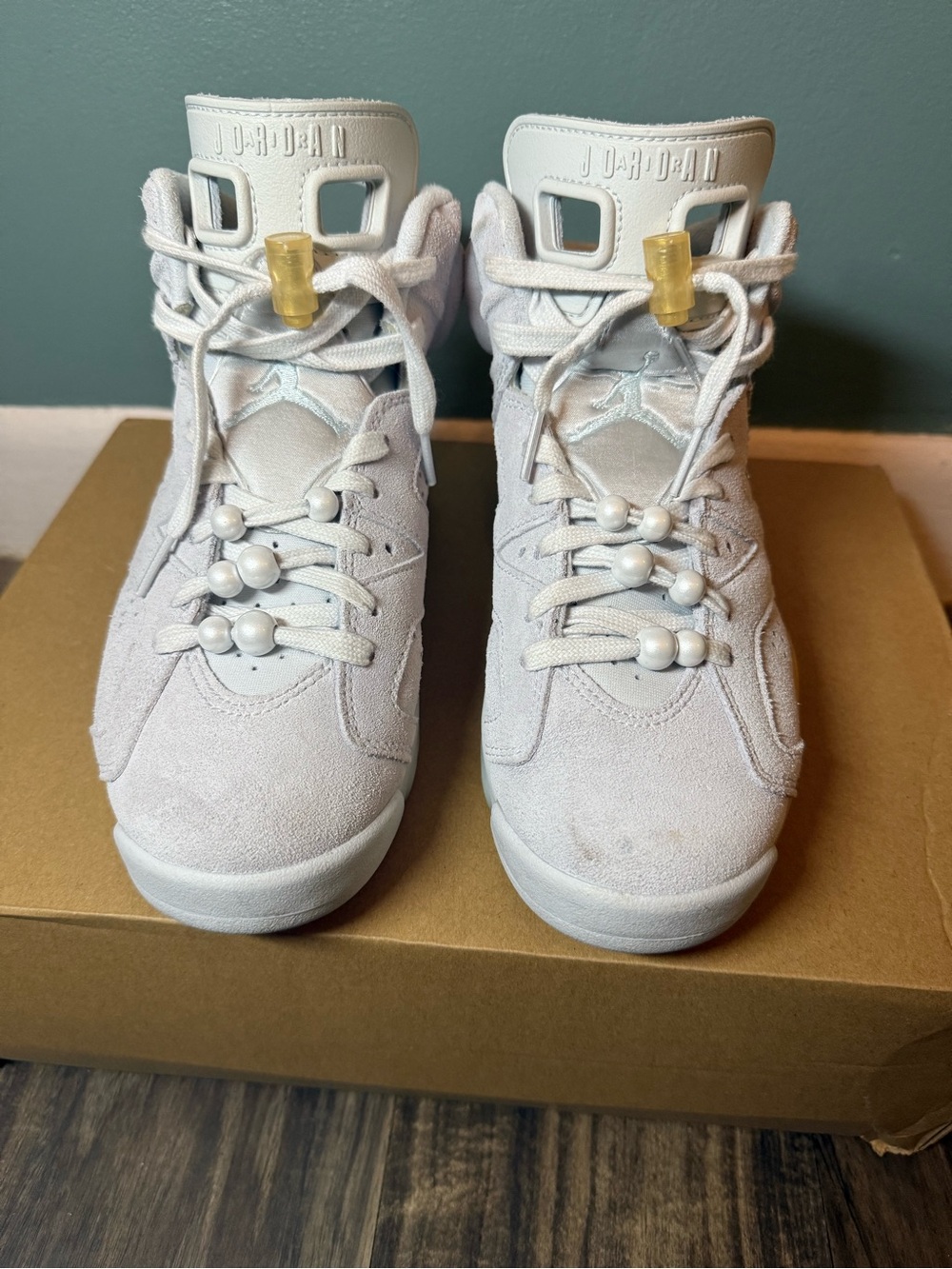 Jordan 6 Retro Craft Paris Olympic Pearl